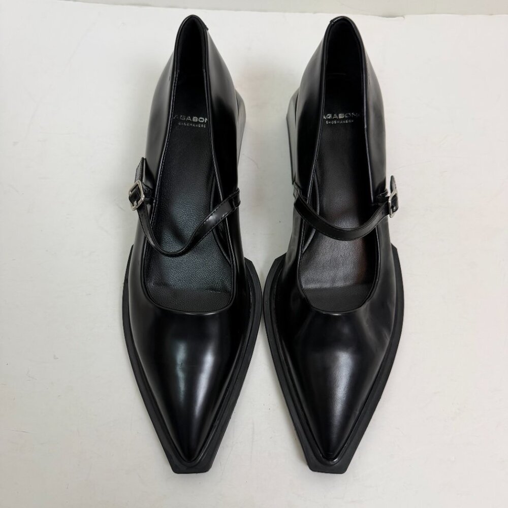 NWT Vagabond Vivian Leather Mary Jane Heels in Black Size EU 39 - Picture 5 of 16